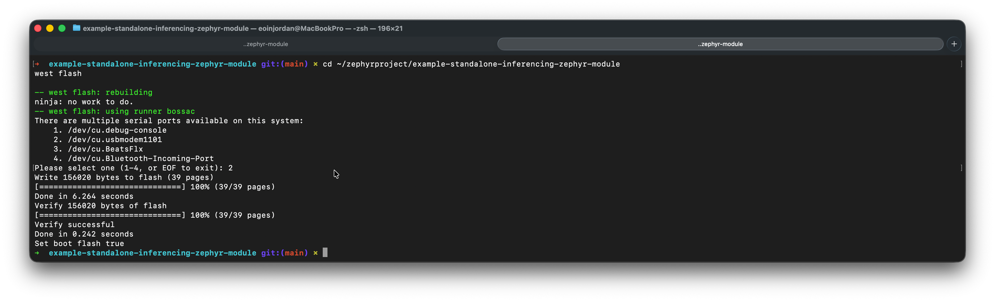 Announcing the Edge Impulse Zephyr Module