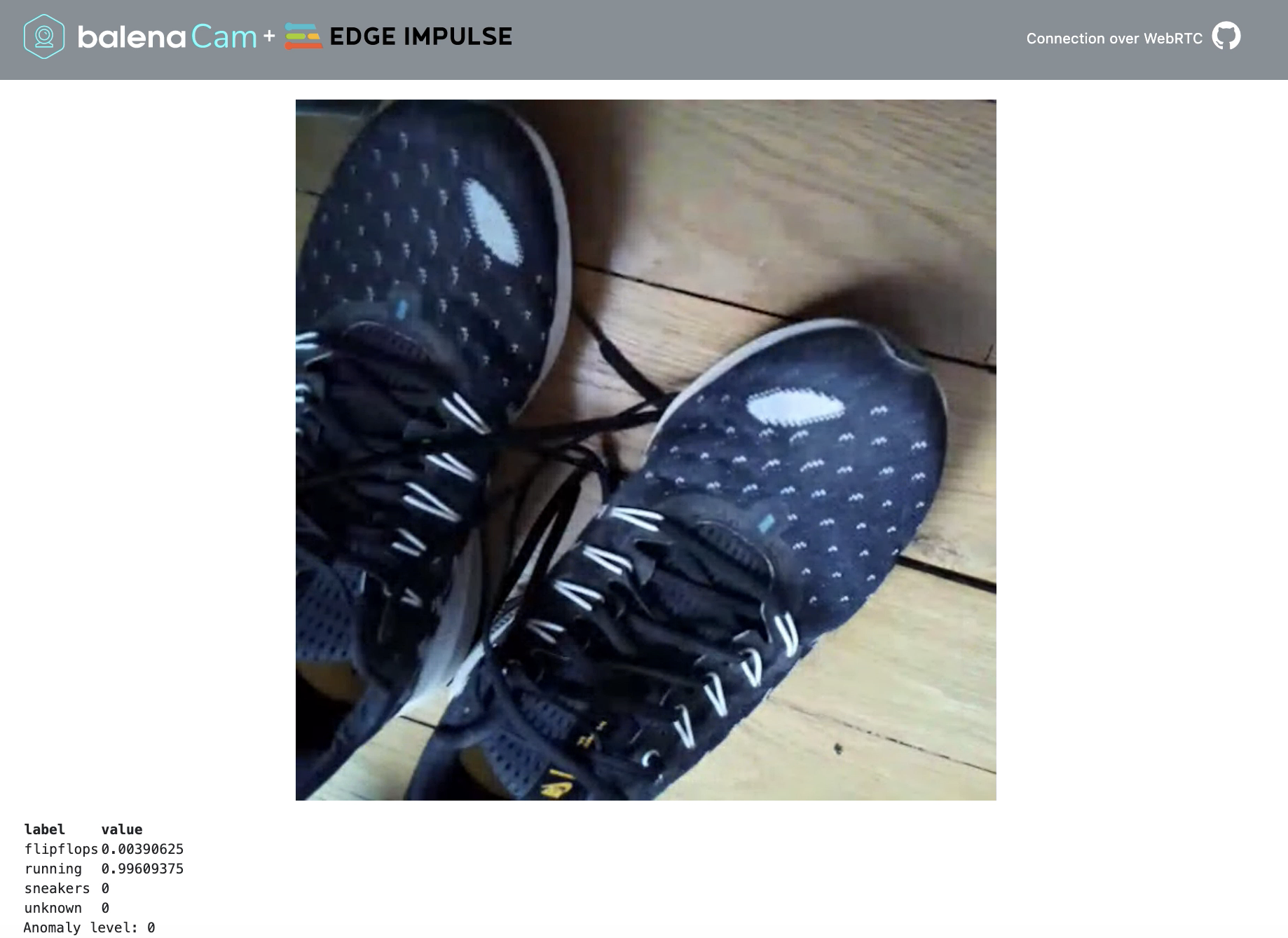 Run image classification in a containerized environment with BalenaCloud
